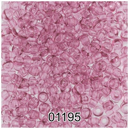 Бисер круглый PRECIOSA Чехия, 10/0, 2,3 мм, 500 г, цвет 01195, ф347 темно-розовый