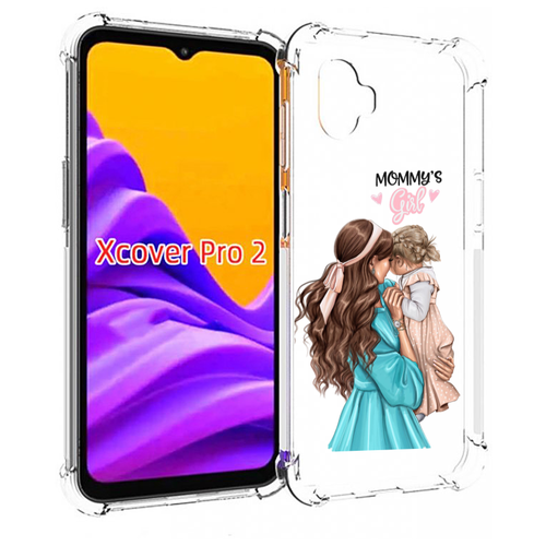 чехол mypads мама маус женский для samsung galaxy xcover 5 задняя панель накладка бампер Чехол MyPads Мама-девочки женский для Samsung Galaxy Xcover Pro 2 задняя-панель-накладка-бампер