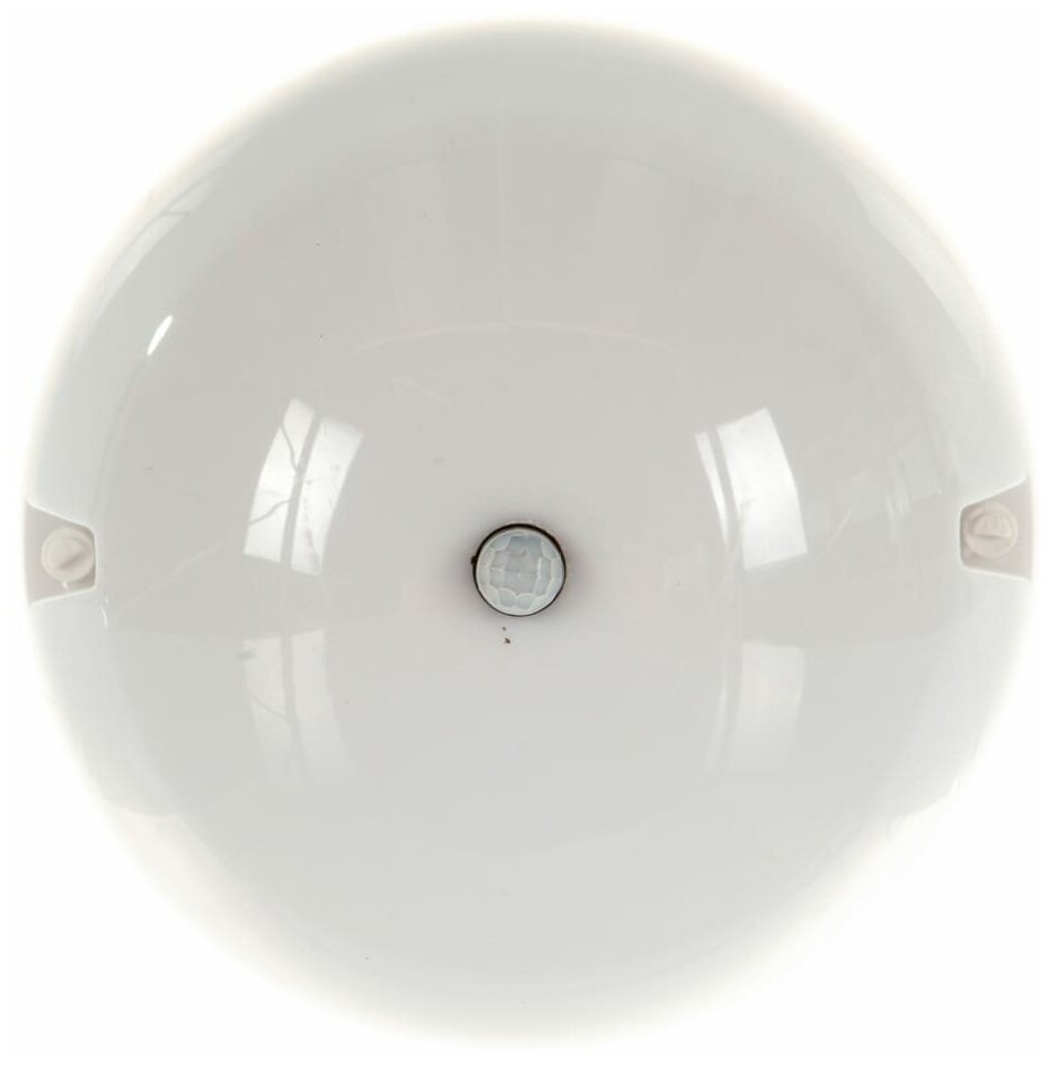 Настенно-потолочный светильник Uniel ULW-K20B 8W/6000K SENSOR IP54 WHITE, 8 Вт, кол-во ламп: 1 шт., 6000 К, цвет арматуры: белый, цвет плафона: белый - фотография № 3