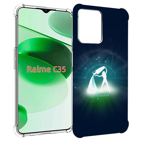 Чехол MyPads знак зодиака водолей 1 для Realme C35 / Narzo 50A Prime задняя-панель-накладка-бампер