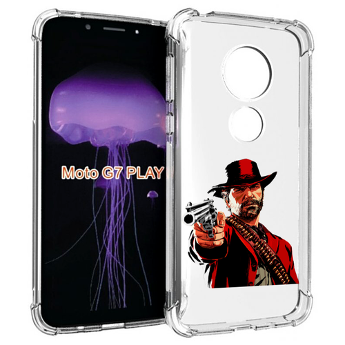 Чехол MyPads Red-Dead-Redemption-2-РДР-2 для Motorola Moto G7 Play задняя-панель-накладка-бампер