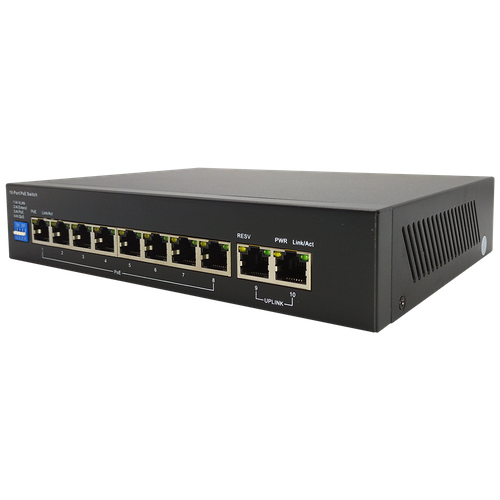 Источник питания ST-S85POE(2M/96W/А) PRO, Switch POE 8-ми портовый