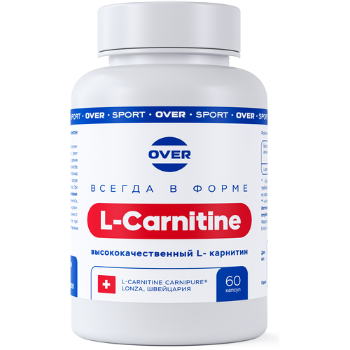L-карнитин, спортивное питание, карнитин тартрат, для похудения, аминокислота, жиросжигатель, для выносливости, L-carnitine, 60 капсул