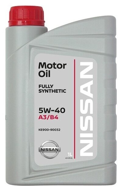 Синтетическое моторное масло Nissan 5W-40 FS A3/B4, 1 л — купить в интернет-магазине по низкой цене на Яндекс Маркете