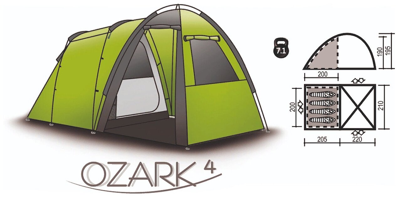 Палатка Indiana Ozark 4