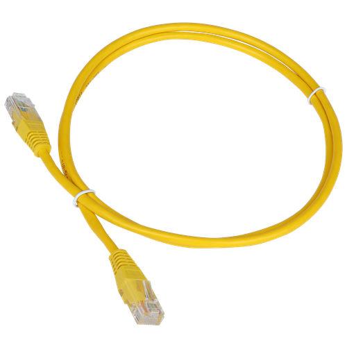 Патч-корд Lanmaster TWT-45-45-2.0-YL, 2 м, 1 шт., желтый патч корд lanmaster twt 45 45 2 0 wh utp вилка rj 45 вилка rj 45 категория 5е 2м белый пвх упаковка 1 штука