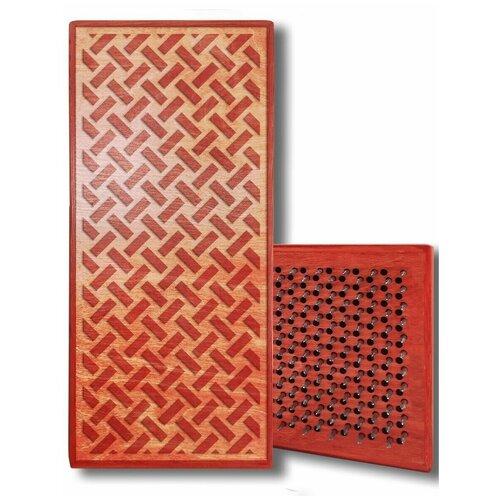 фото Доска садху с динамическими гвоздями, мозаика - 12 шаг 10мм красная goodwood