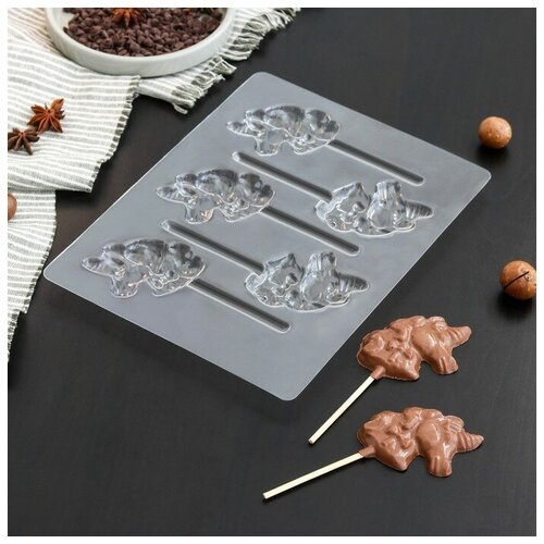Форма для шоколада и конфет Единорог 5 ячеек 241851 см 447₽