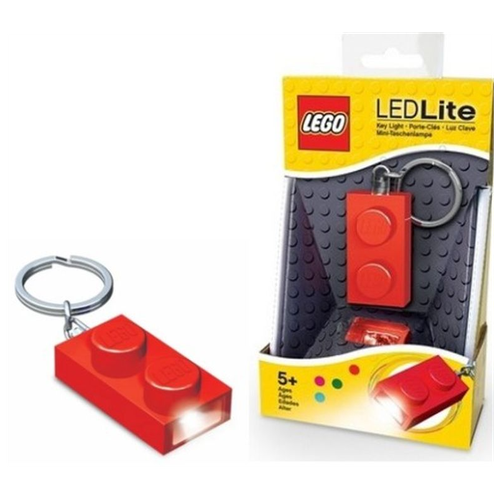 Брелок-фонарик LEGO маленький блок красный LGL-KE52-R