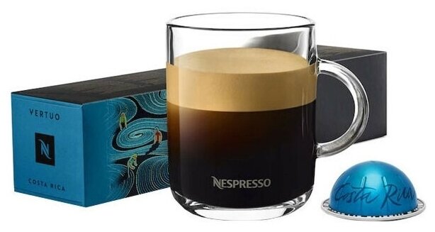 Кофе в капсулах Nespresso Vertuo, VL MO Costa Rica VL 150, натуральный, молотый кофе в капсулах, для капсульных кофемашин, оригинал, неспрессо , 10шт - фотография № 8