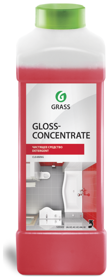 средство чистящее для сантехники 1л "gloss concentrate" grass концентрированное 125322 - фото №15