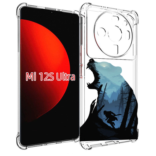 Чехол MyPads Ночной-медведь для Xiaomi 12S Ultra задняя-панель-накладка-бампер чехол mypads медведь с короной для xiaomi 12s ultra задняя панель накладка бампер