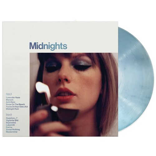 Виниловая пластинка Taylor Swift. Midnights. Moonstone Blue Marbled (LP)