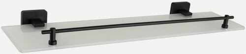 Изображение товара Полка для ванной D-Lin D260222, черная, 2 уровня, с ограничителем