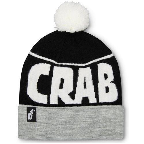Шапка бини CRAB GRAB, размер one size, серый, черный шапка бини crab grab размер onesize белый