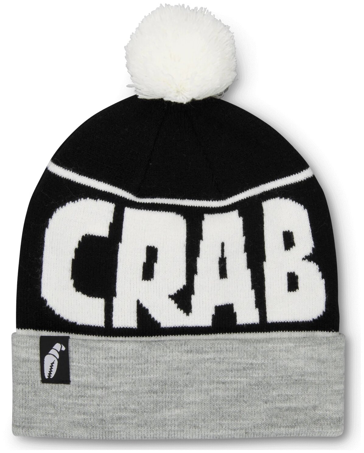 Шапка CRABGRAB 2022-23 Pom Heather Grey Black 