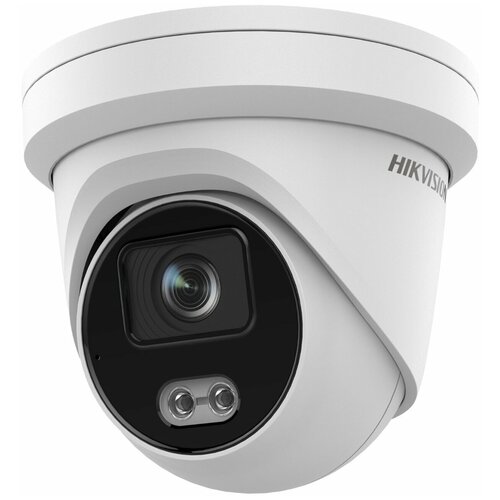 Hikvision Видеонаблюдение HIKVISION DS-2CD2327G2-LU (C) (2.8mm) Видеокамера IP с LED-подсветкой до 30м и технологией AcuSense Белый