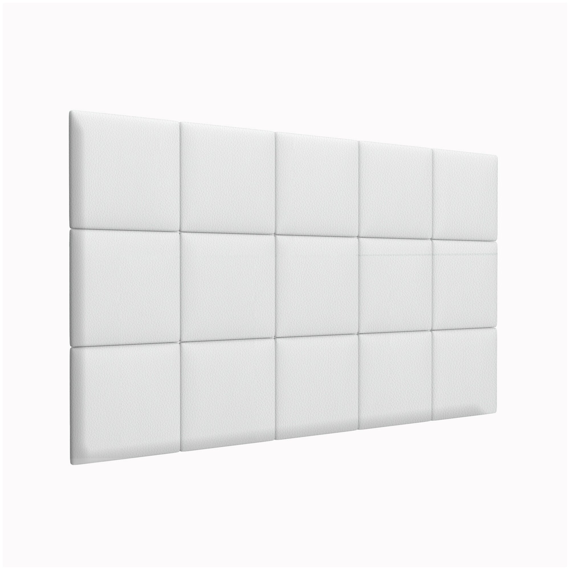 Стеновая панель Eco Leather White 30х30 см 2 шт.