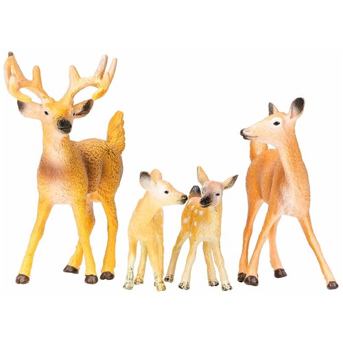 Набор фигурок животных серии Мир диких животных: Семья оленей, 4 предмета, Masai Mara