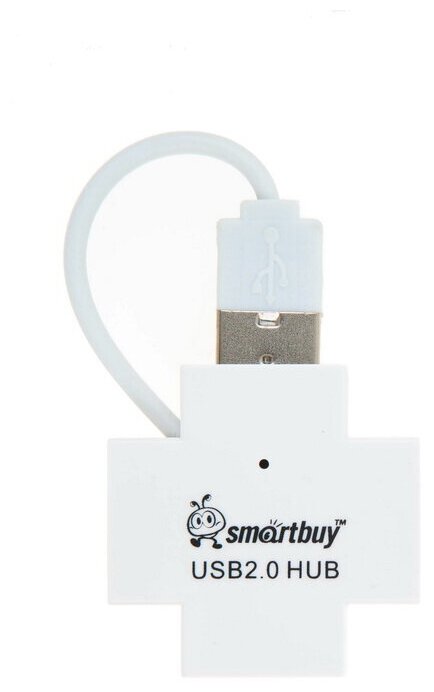 USB Хаб 4хUSB 20 SmartBuy SBHA-6900-W белый
