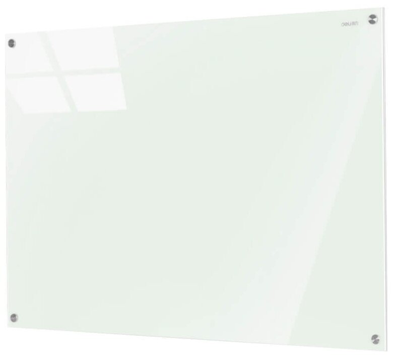 Доска стеклянная Deli 8736 стеклянная белый 90x120см стекло магнитный 4 магнита/2 маркера/стиратель .