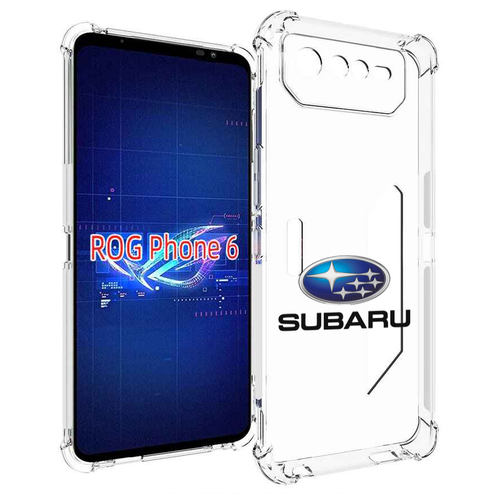 Чехол MyPads subaru-4 мужской для Asus ROG Phone 6 задняя-панель-накладка-бампер