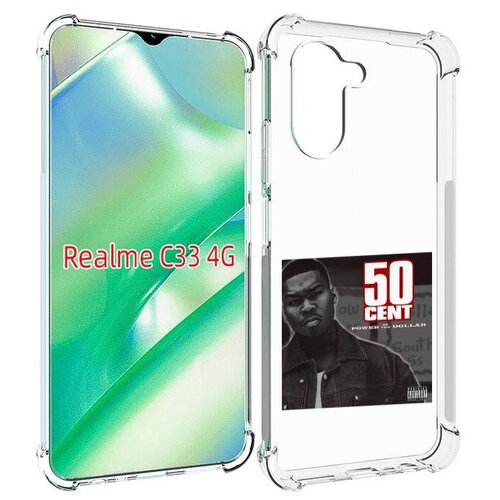 Чехол MyPads 50 Cent - Power Of The Dollar для Realme C33 4G задняя-панель-накладка-бампер чехол mypads drake the motto для realme c33 4g задняя панель накладка бампер