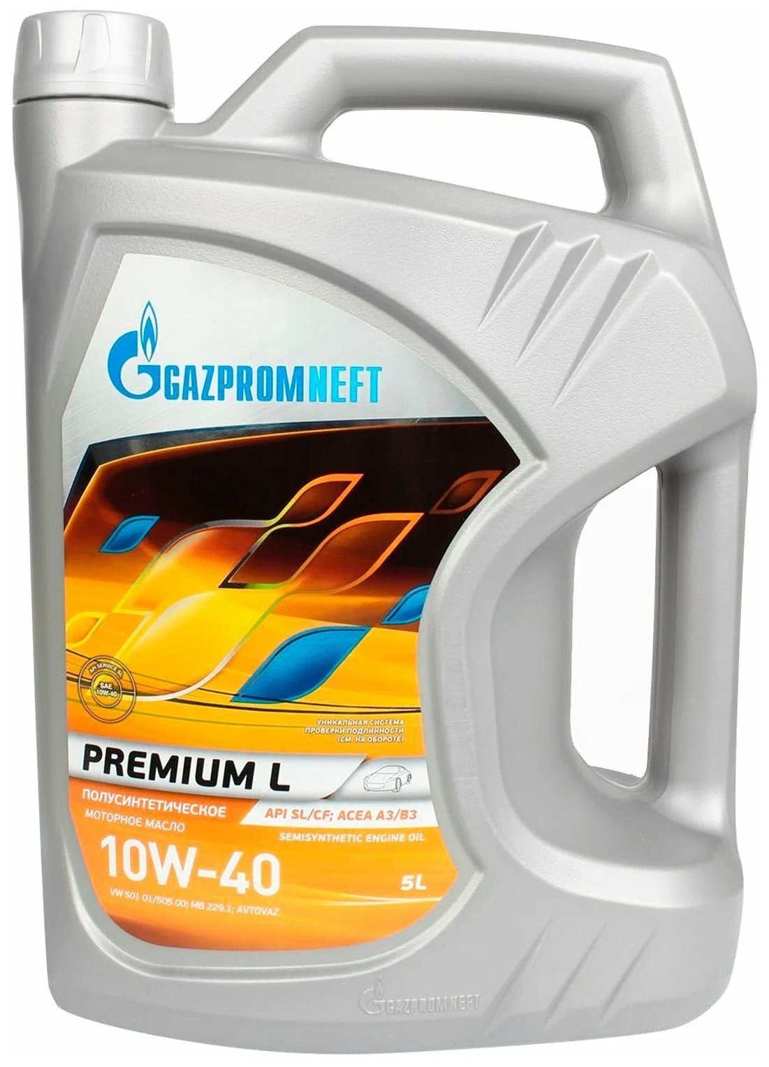 Полусинтетическое моторное масло Газпромнефть Premium L 10W-40