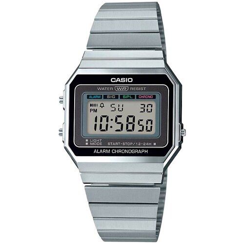 Наручные часы CASIO, черный, серебряный наручные часы casio vintage a 100wefg 9a золотой черный