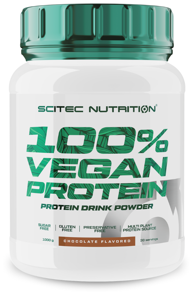 Scitec Nutrition 100% Vegan Protein 1000 гр, шоколад