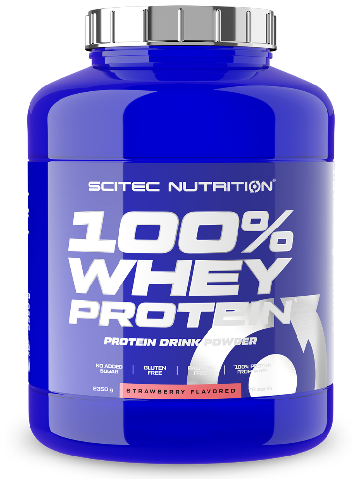 Протеин сывороточный изолят Scitec Nutrition Whey Protein (2350 г) Клубника