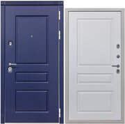 Дверь входная металлическая DIVA 45 2050x860 Правая Роял синий - Д13 Белый Софт, тепло-шумоизоляция, антикоррозийная защита для квартиры