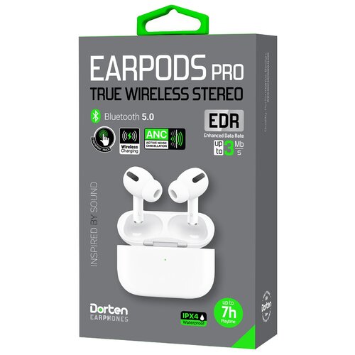 Беспроводные наушники с микрофоном Dorten EarPods Pro ANC White