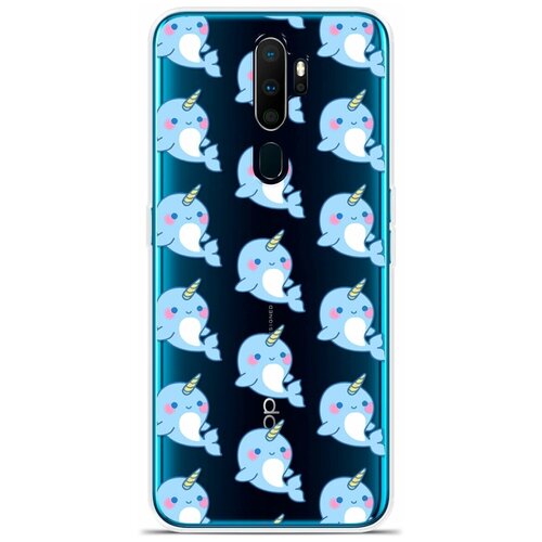 Силиконовый чехол на OPPO A11 Кит-единорог / для Оппо А11 (2019)