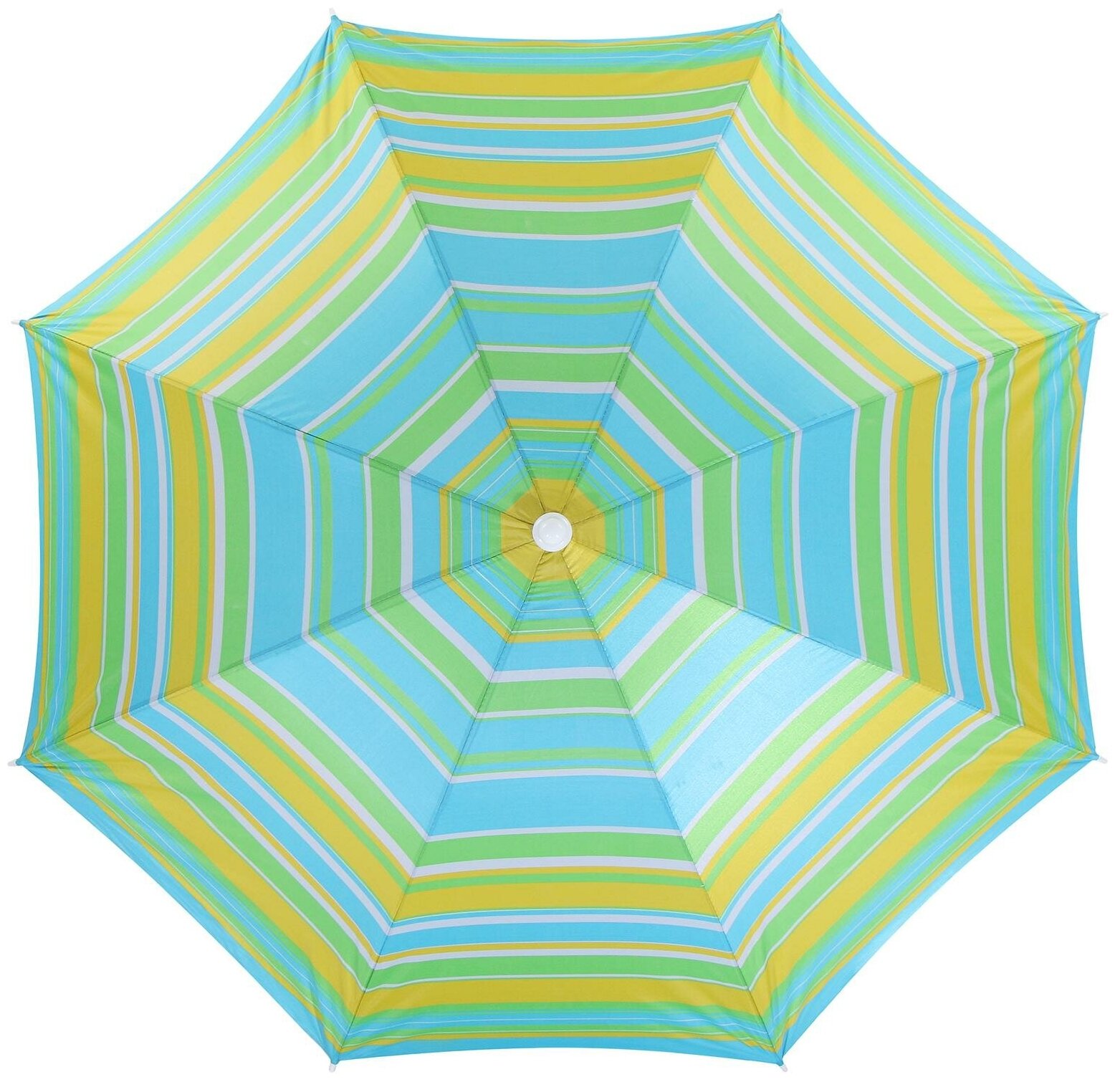 Зонт пляжный Maclay «Модерн», с серебряным покрытием, диаметр 160 cм, высота 170 см, цвет микс - фотография № 3