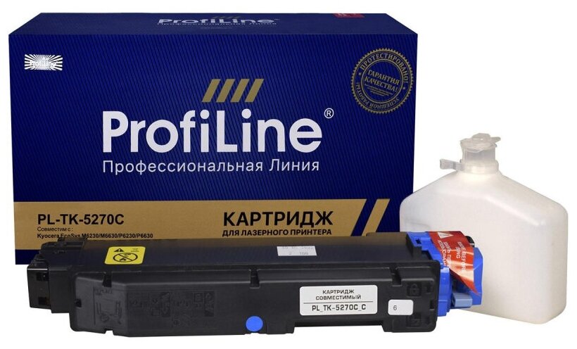 Тонер-картридж ProfiLine TK-5270C гол. для Kyocera P6230/6630