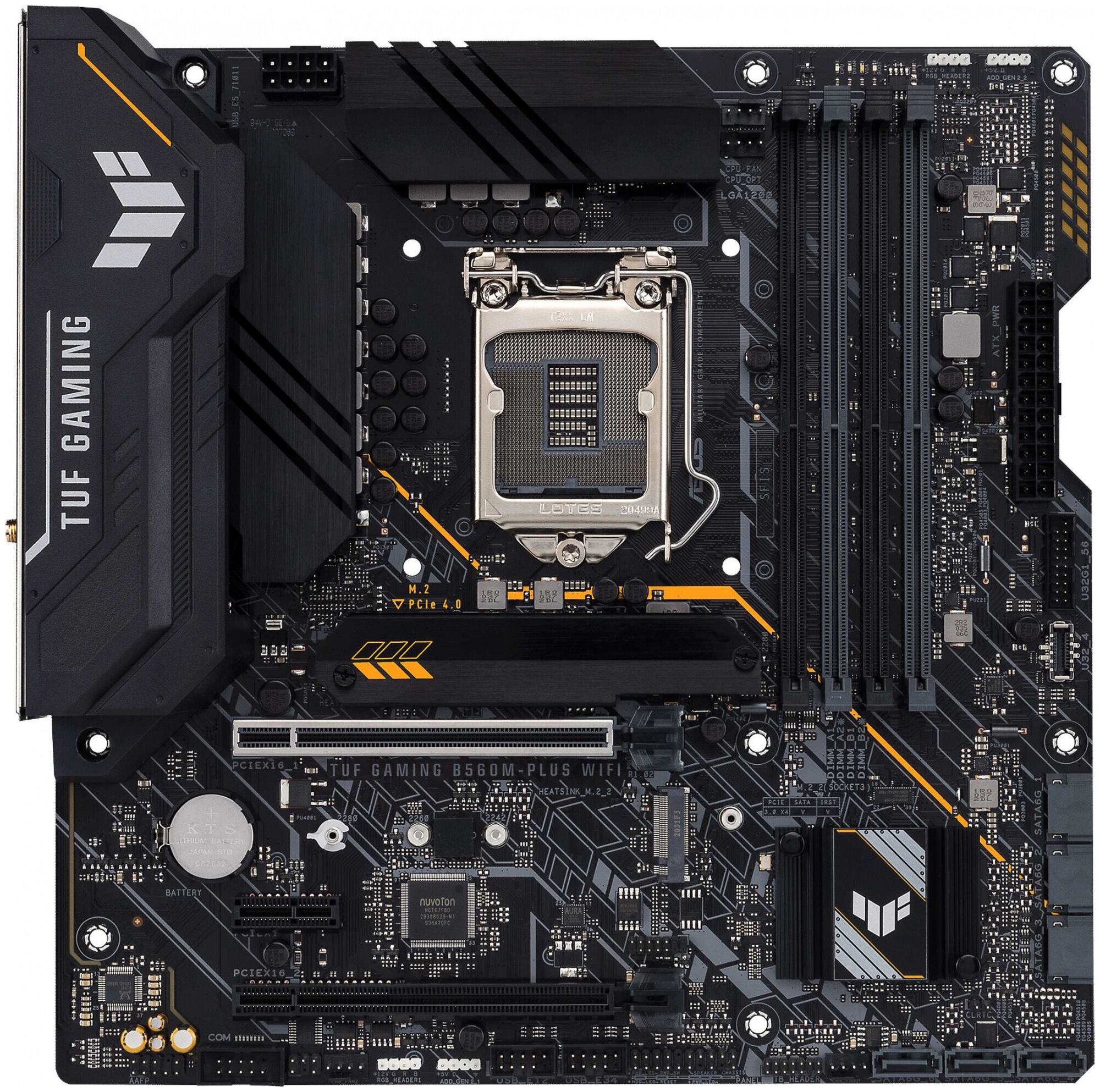 Материнская плата Asus TUF GAMING B560M-PLUS WIFI (LGA1200, mATX)