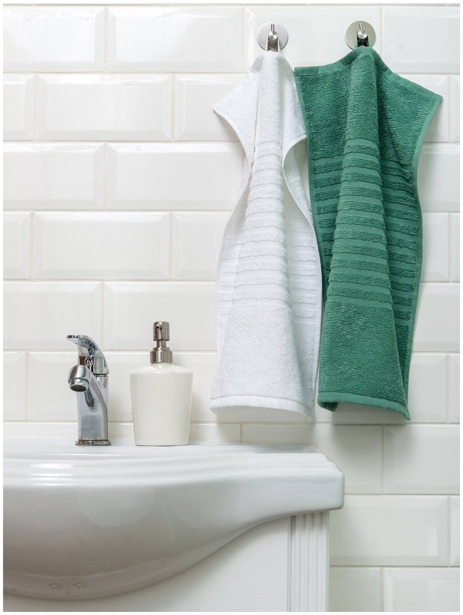 Салфетка махровая, полотенце для лица и рук, Донецкая мануфактура, 30Х50 см,цвет:белый, 100% хлопок - фотография № 14