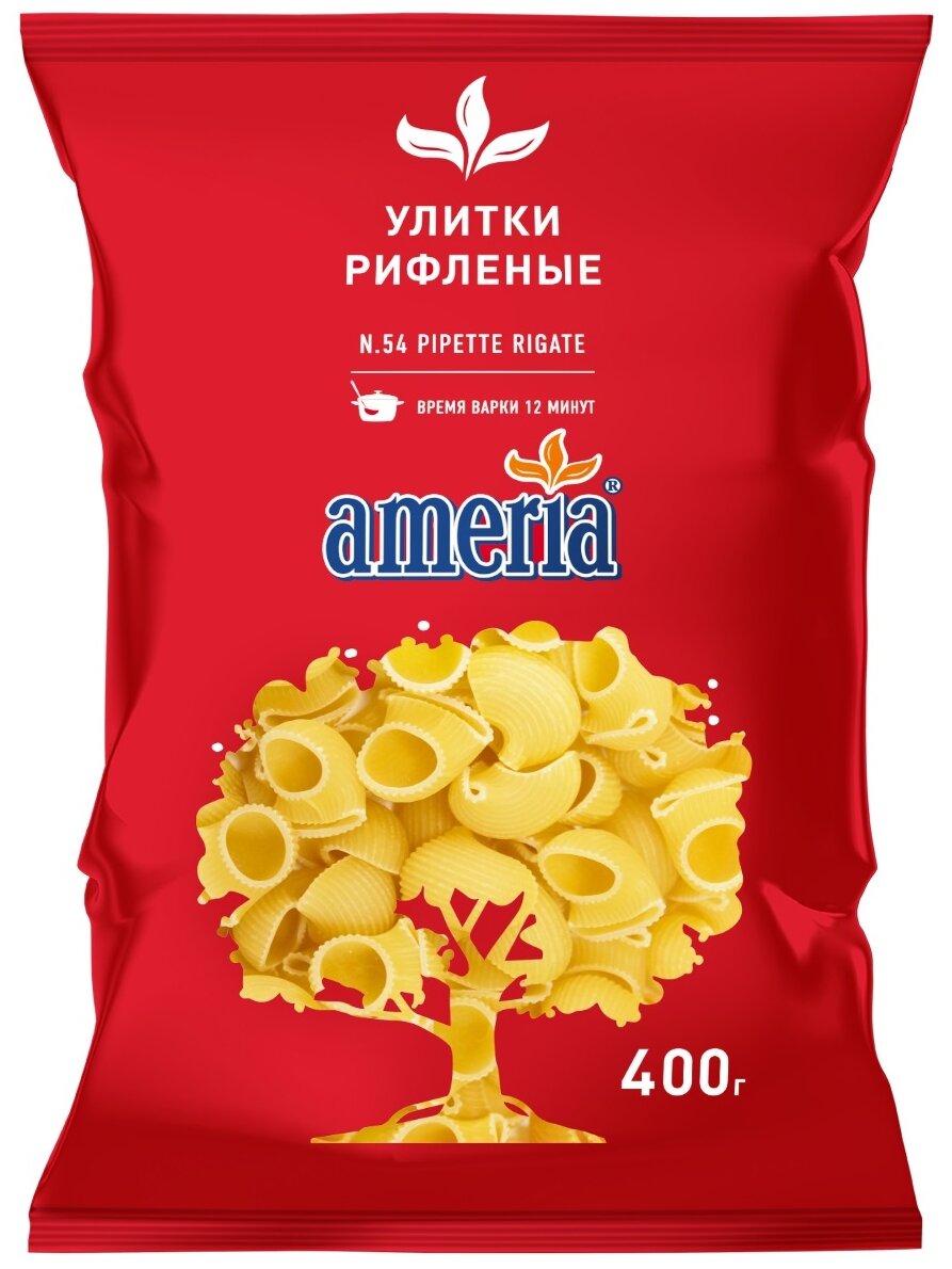 Макароны рифленые № 54, улитки, 400 г