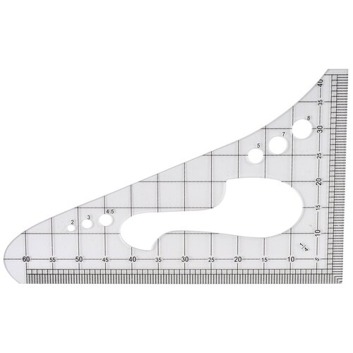 лекало портновское радиусы большое Лекало портновское угол D5132 (0334-5300) 16х10,5 см