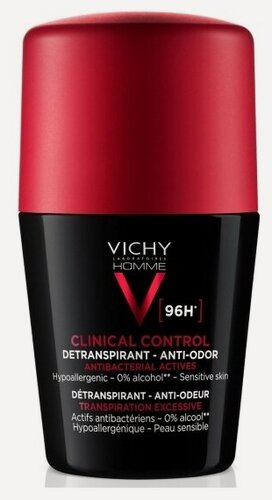 Изображение товара Дезодорант-антиперспирант Vichy Homme Clinical Control 96ч, 50 мл
