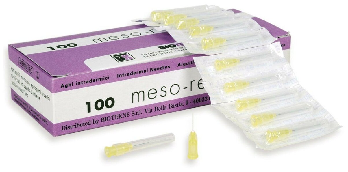 Игла для мезотерапии Meso-Relle 30G (0,3 х 6 мм) - комплект 10 шт