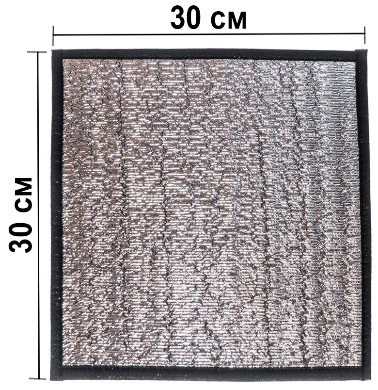 Термоковрик фольгированный 30х30см - фотография № 2