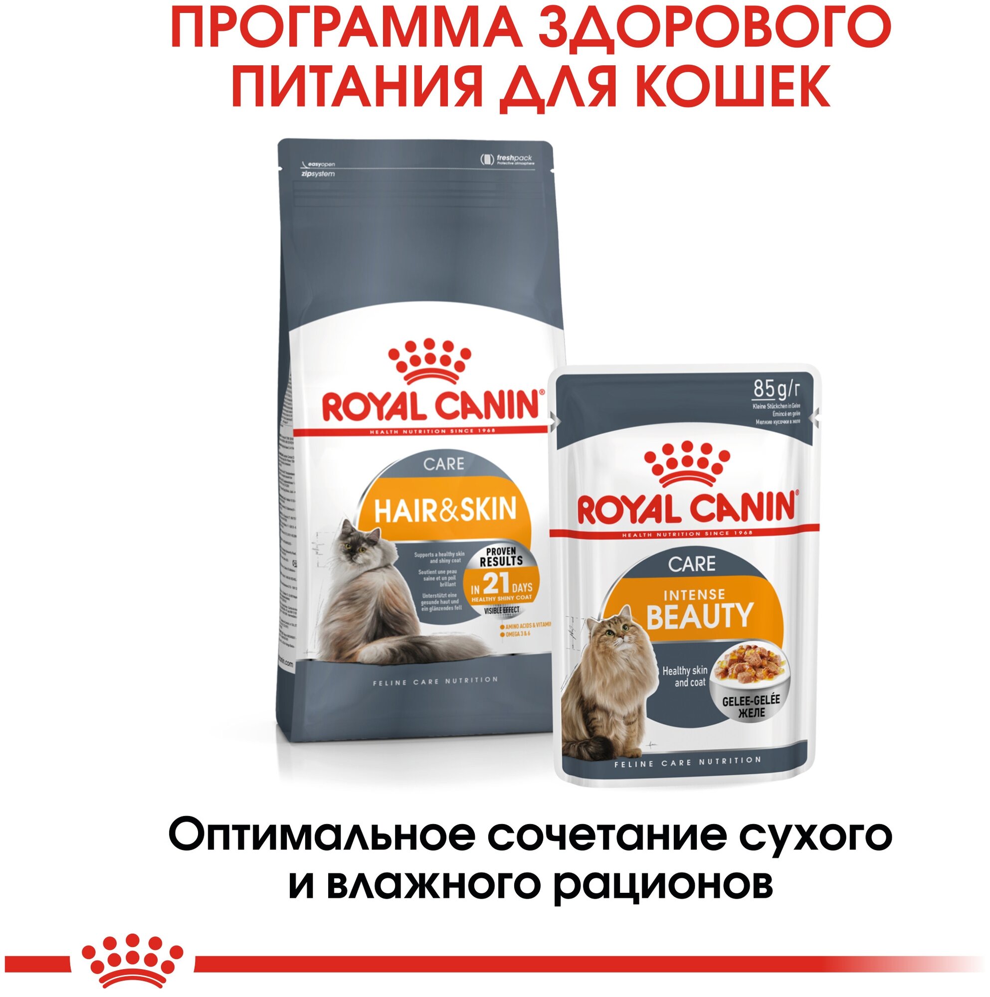 Royal Canin Hair & Skin Care Корм для Кошек 400 гр x 2 шт. - фотография № 8