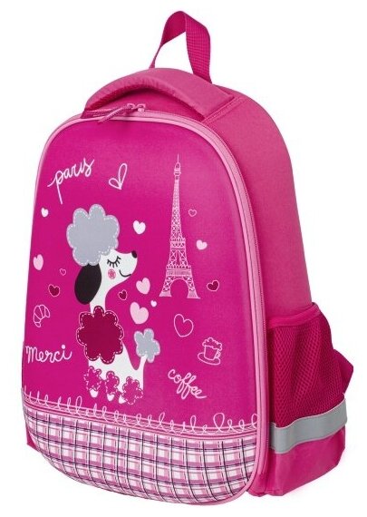 Ранец Пифагор EVA BASIC, 1 отделение, "Trip to Paris", 39х30х16 см, 229937