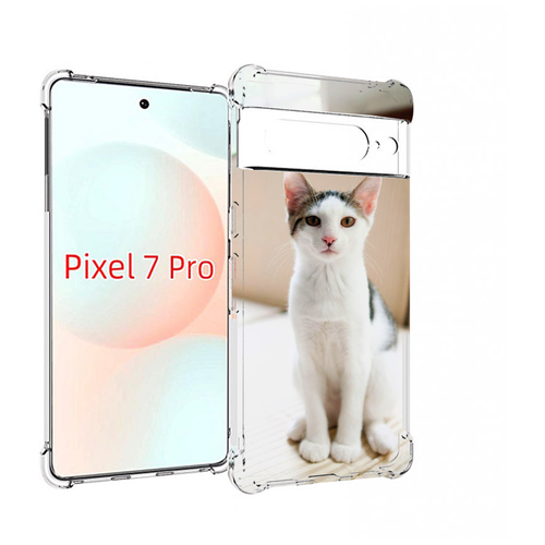 Чехол MyPads порода кошка эгейская для Google Pixel 7 Pro задняя-панель-накладка-бампер