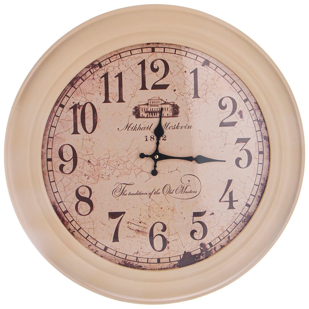 Часы настенные кварцевые Михаилъ Москвинъ Classic, диаметр 50,5 см (300-115)