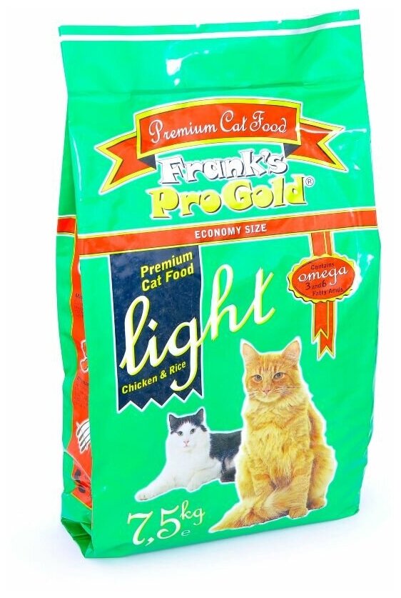 Корм Frank's ProGold для кошек, склонных к полноте (Light 29/12), 3 кг - фотография № 7