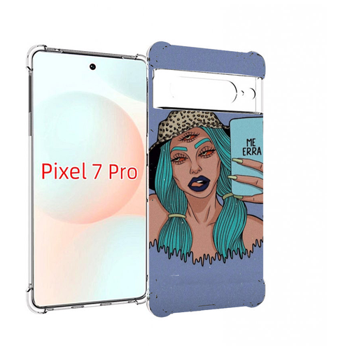 Чехол MyPads ME Erra женский для Google Pixel 7 Pro задняя-панель-накладка-бампер