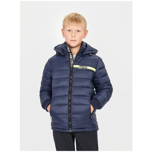Куртка (Эко пух) BAON детская на 8 лет, цвет: DEEP NAVY, размер: 128 синего цвета